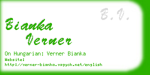 bianka verner business card
